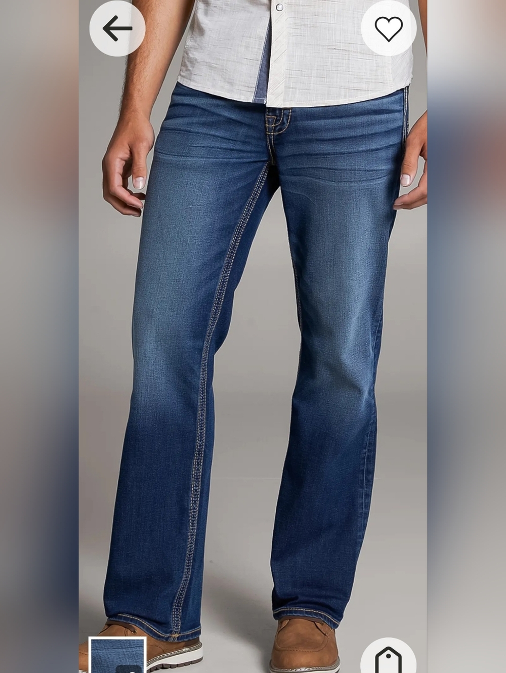 BKE Mens Boot Stretch Jeans - Picture 7 of 8